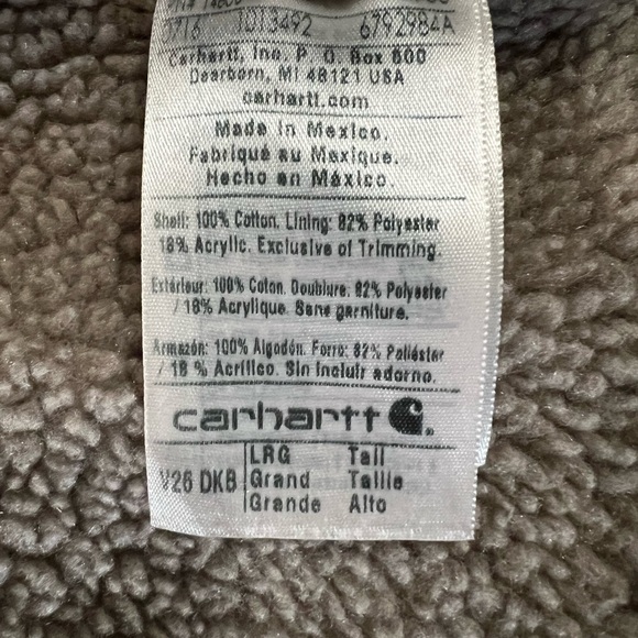 Vintage Carhartt Zip Up Vest Brown Canvas Sherpa Work V26
Size L - Picture 6 of 8